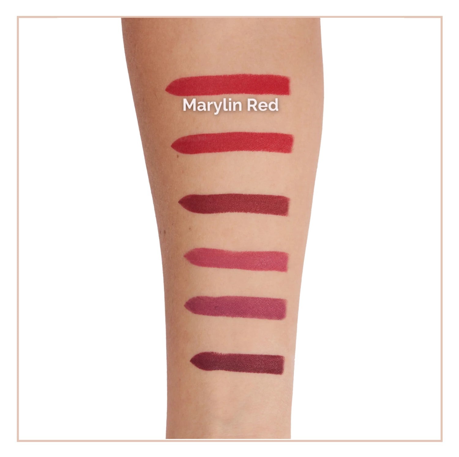 Absolute Natural Lipstick Marlyn Red - Rossetto Rosso